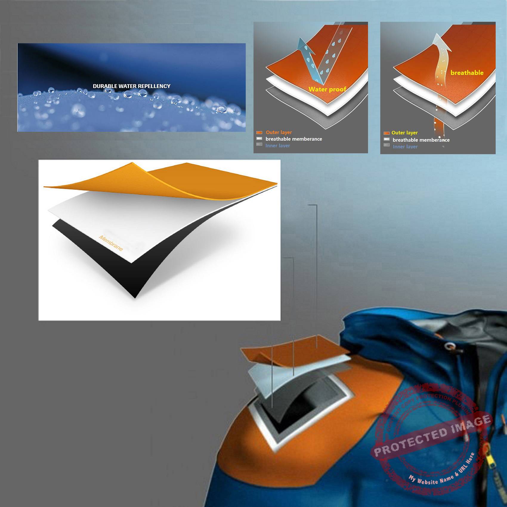 Tech_Laminated breathable fabric
